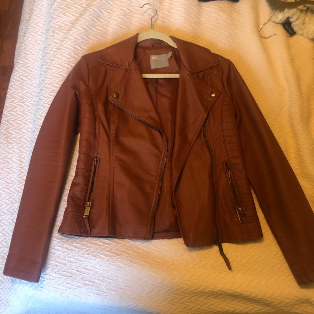 ASOS Brown Leather Jacket